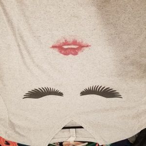 Lips and Lashes Graphic tee